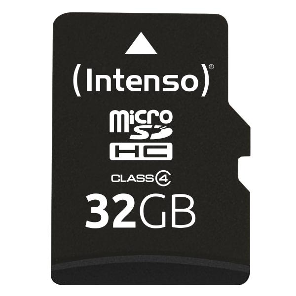 Scheda di memoria flash Intenso (adattatore microSDHC/SD incluso)
