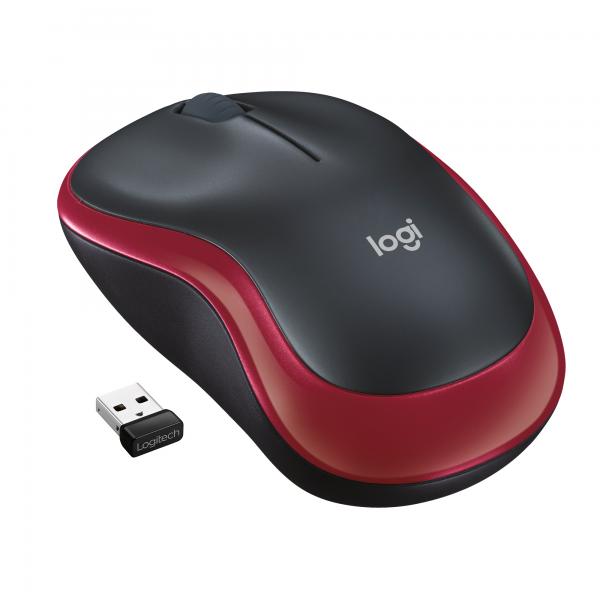 Logitech M185 - mouse - ottico - wireless - 2,4 GHz - ricevitore wireless (USB)