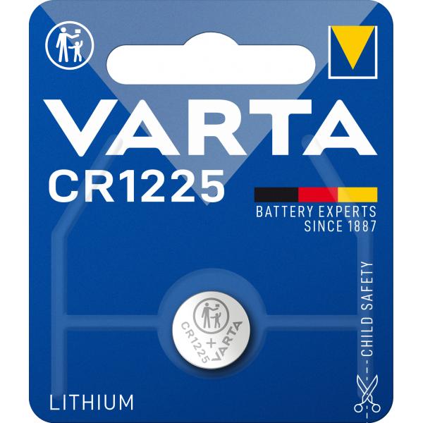Varta CR1225, Batteria usa e getta, CR1225, Litio, 3 V, 1 pezzo(i), 48 mAh