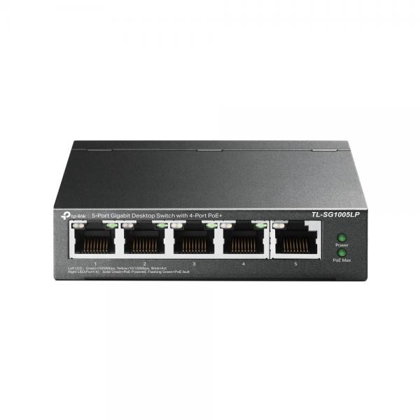 TP-LINK TL-SG1005LP - V1 - Switch - non gestito - 5 x 10/100/1000 (4 PoE+)