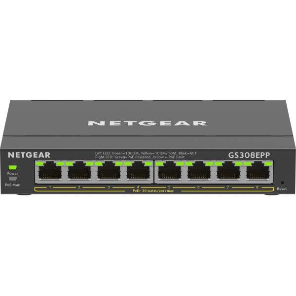 Netgear Plus GS308EPP - Switch - Intelligente - 8 x 10/100/1000 (PoE+)