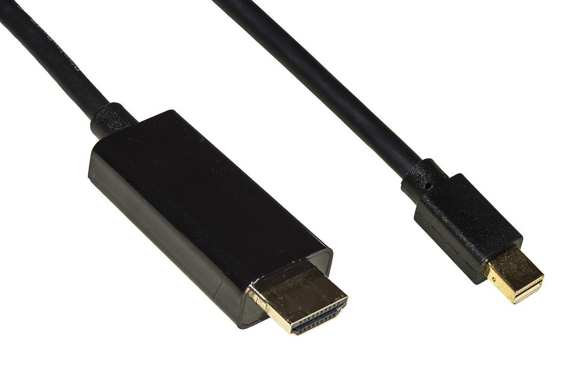 CAVO LINK MINI DISPLAYPORT 1.4 TO HDMI 2.0, M/M, 3MT, CONTATTI DORATI 4KX2K 60HZ 18GBPS, NERO, LKMDPH1423