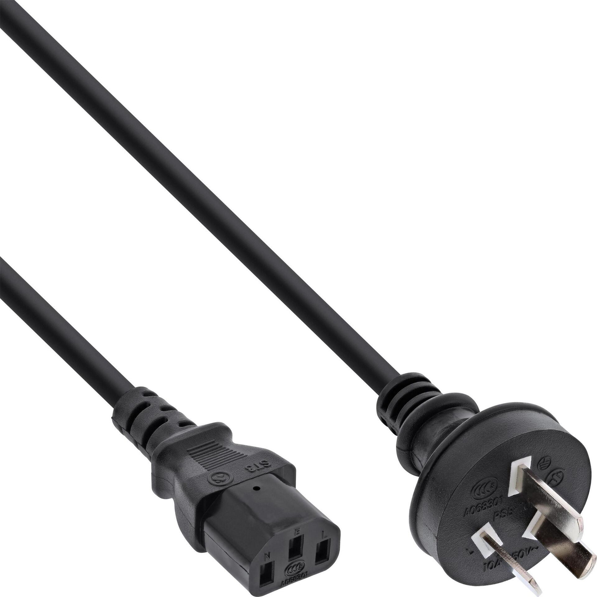 InLine 35er Bulk-Pack Netzkabel Netzstecker China auf Kaltgerätestecker C13 1 - Kabel - Strom/Netzteil - 1,8 m - 3-polig (B-16652F)