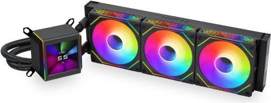 Lian Li Galahad II LCD SL-INF - Prozessor-Flüssigkeitskühlsystem - oben montierbar, Frontmontage, seitlich montierbar - Kühlergröße: 360 mm - (für: AM4, LGA1200, LGA1700, AM5, LGA115x Socket) - 120 mm - Schwarz (GA2ALCD36INB)