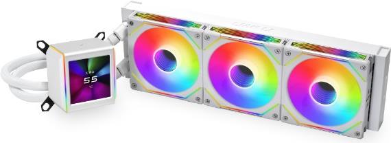 Lian Li Galahad II LCD SL-INF - Prozessor-Flüssigkeitskühlsystem - oben montierbar, Frontmontage, seitlich montierbar - Kühlergröße: 360 mm - (für: AM4, LGA1200, LGA1700, AM5, LGA115x Socket) - 120 mm - weiß (GA2ALCD36INW)