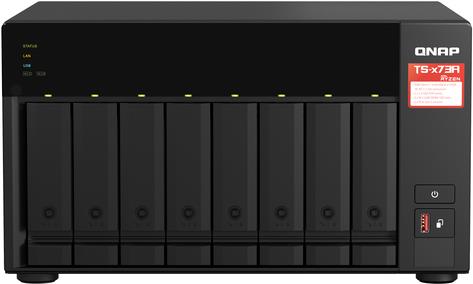 QNAP TS-873A - NAS-Server - 8 Schächte - SATA 6Gb/s - RAID JBOD, 0, 1, 10, 50, 60, 5, 6 - RAM 8GB - 2,5 Gigabit Ethernet - iSCSI Support - mit QSW-1105-5T Switch (TS-873A-SW5T)