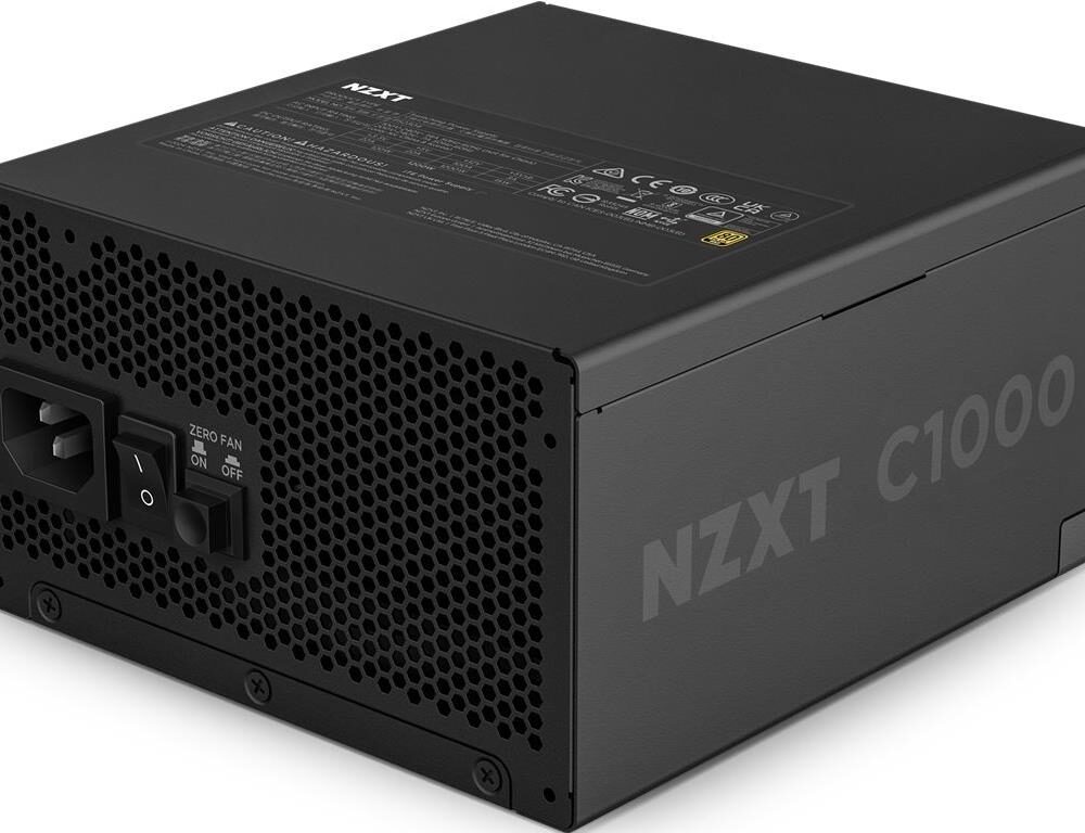 NZXT C-Series C1000 - Netzteil (intern) - ATX12V 3,1 - EPS12V 2,92 - 80 PLUS Gold - Wechselstrom 100-240 V - 1000 Watt - aktive PFC - Europa - mattschwarz (PA-0G2BB-EU)