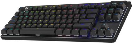 Logitech G PRO X TKL - Tastatur - Gaming - Hintergrundbeleuchtung - kabellos - Bluetooth, 2.4 GHz - QWERTZ - Schweiz - Tastenschalter: Tactile - Schwarz (920-012132)