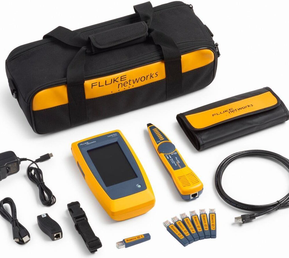 Fluke Networks LIQ-DUO-KIT-H6-EU Netzwerktester Passend für Netzwerk-Spezifikationen CAT 4 (6029296)