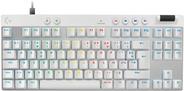 Logitech G PRO X RAPID - Tastatur - TKL - Hintergrundbeleuchtung - USB - AZERTY - Französisch - Tastenschalter: Linear - weiß (920-013241)