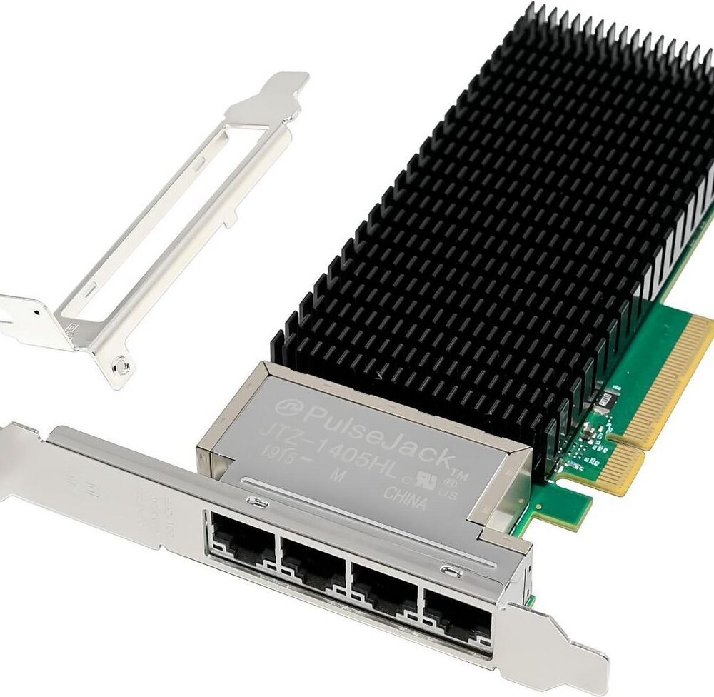 MicroConnect Network Card PCIe x8 X710-T4 Quad- 10GbE (MC-PCIEX8-X710-T4)