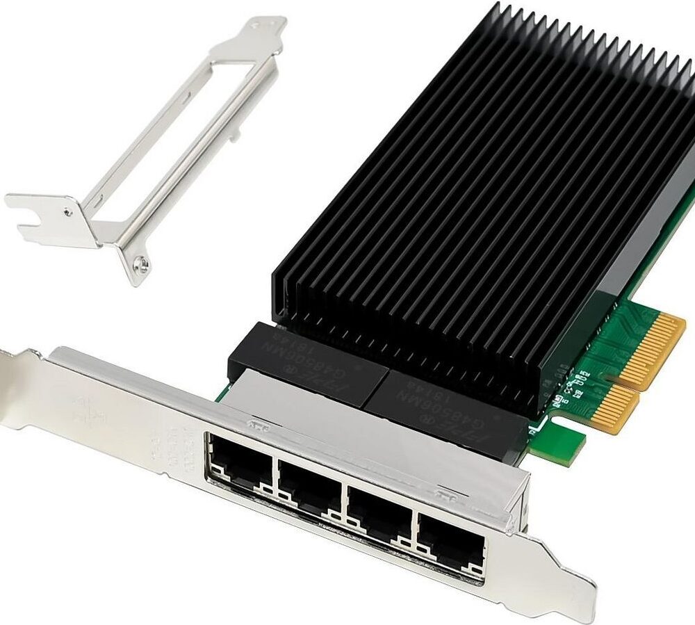 MicroConnect Network Card PCIe x4 I226-T4 Quad- 25G RJ45 (MC-PCIEX4-I226-T4)
