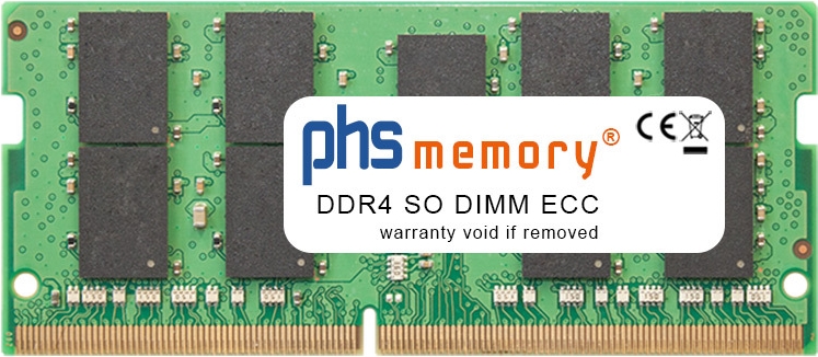 PHS-memory 32GB RAM Speicher kompatibel mit Synology DiskStation DS1825+ DDR4 SO DIMM ECC 3200MHz PC4-25600E (SP585889)