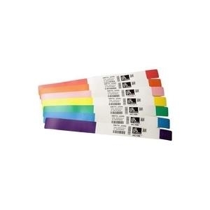 Zebra Z-Band Splash - Wasserbeständiges Armband - grün - 25,4 x 254 mm 350 Etikett(en) (1 Rolle(n) x 350) - für TLP 28XX, G-Series GC420, GK420, GX420, GX-420, GX430, H 2824, LP 28XX, TLP 28XX (10012