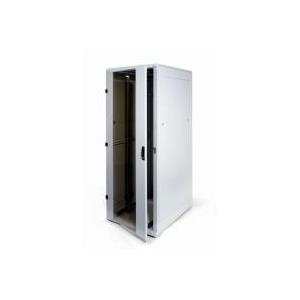 Triton 48,30cm (19") Netzwerkschrank "Delta S", 27 HE, 800 x 800 mm, hellgrau RAL 7035 Netzwerkschrank mit 4 Holmen, nicht zerlegbar (RMA-27-A88-CAX-A1)