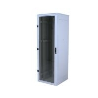 Triton 48,30cm (19") Netzwerkschrank "Delta S", 15 HE, 600 x 600 mm, hellgrau RAL 7035 Netzwerkschrank mit 4 Holmen, nicht zerlegbar (RMA-15-A66-CAX-A1)