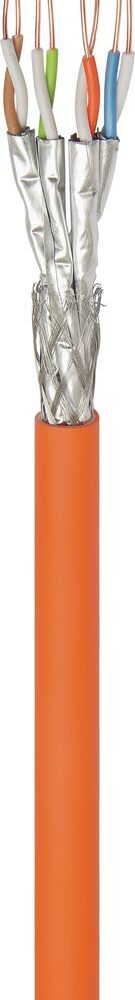 Wentronic GoobayCat.7 RohkabelA Netzwerkkabel, S/FTP (PiMF), Orange, 500 m - CU, AWG 23/1 (solid), LSZH (91890)