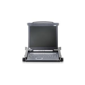 ATEN CL1000M Tastatur/Video/Maus (KVM)-Switch Rack-Einbau Schwarz (CL1000M-ATA-06ITG)