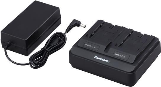 Panasonic AG-BRD50 - Batterieladegerät + AC-Netzteil - 2 x Batterien laden - 4000 mA (AG-BRD50E)