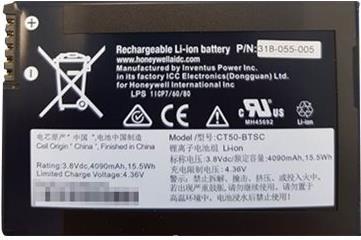 Honeywell CT50-BTSC - Handheld-Akku - Lithium-Ionen - 4020 mAh - 15,5 Wh (318-055-013)