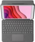 Logitech Combo Touch - Tastatur und Foliohülle - mit Trackpad - hintergrundbeleuchtet - Apple Smart connector - QWERTY - Italienisch - Graphite - für Apple 10.2"  iPad (7. Generation)