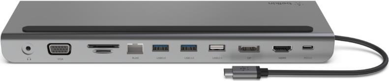 Belkin CONNECT 11-in-1 - Multiport-Dock - USB-C - VGA, HDMI, DP - 1GbE (INC004BTSGY)