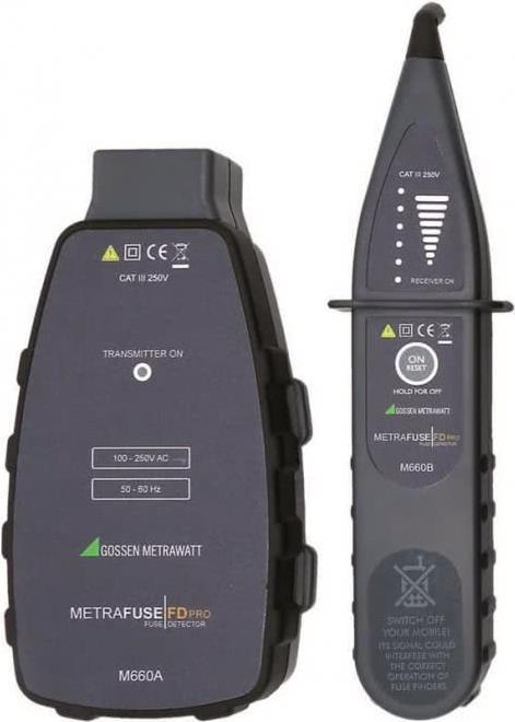 Gossen Metrawatt Detektor für Sicherungen und Leitungsschutzschalter, CAT III 250 V (M660C)