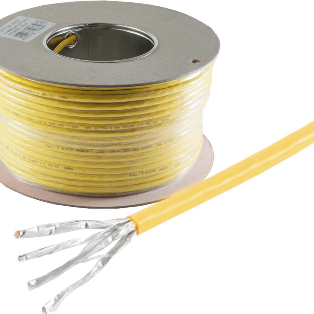 shiverpeaks BS75500-A+-100SSP Netzwerkkabel Gelb 100 mCat.7a Rohkabel+ S/FTP (S-STP) (BS75500-A+-100SSP)