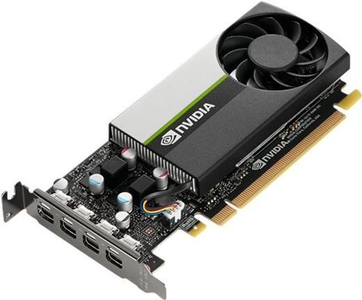 NVIDIA Quadro T1000 - Grafikkarten - Quadro T1000 - 4 GB GDDR6 - PCIe 3.0 x16 Low-Profile - 4 x Mini DisplayPort