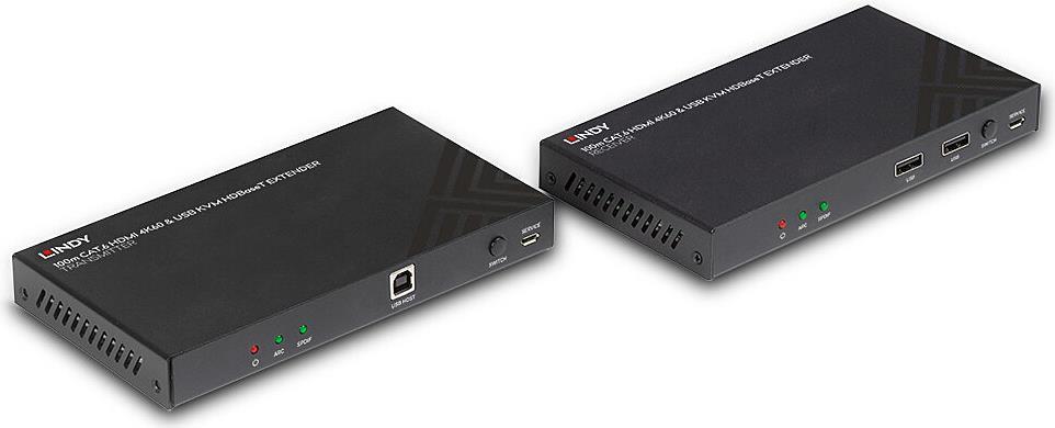 LINDY - Sender und Empfänger - Video-, Audio-, Infrarot- und serielle Erweiterung - HDMI, HDBaseT - über CAT 6 - bis zu 100 m (38343)