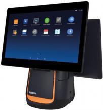 Sunmi T2s, 39,6cm (15.6"), KD, Android, schwarz, orange Kassensystem, Retail, Touchscreen, kapazitiv, 39,6cm (15.6"), Auflösung: 1920x1080 Pixel, Qualcomm Octa Core, 2,2GHz, RAM: 4GB, Flash: 64GB, USB (5x), RS232, Bluetooth, Ethernet, WLAN (802.11ac), Kassenladenanschluss, Audio, Micro SD-Slot, Kundendisplay (10" ), integrierter Bondrucker, Android (9.0), inkl.: Netzteil, Netzkabel (EU), Farbe: schwarz, orange (P01220055)