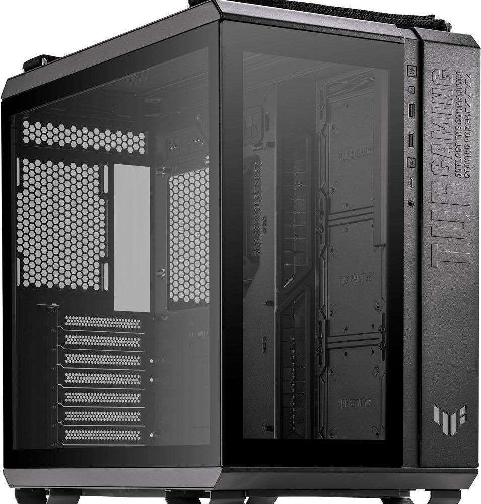 ASUS TUF Gaming GT502 - Mid tower - ATX - Seitenteil mit Fenster (gehärtetes Glas) - keine Spannungsversorgung - USB/Audio (90DC0090-B09000)