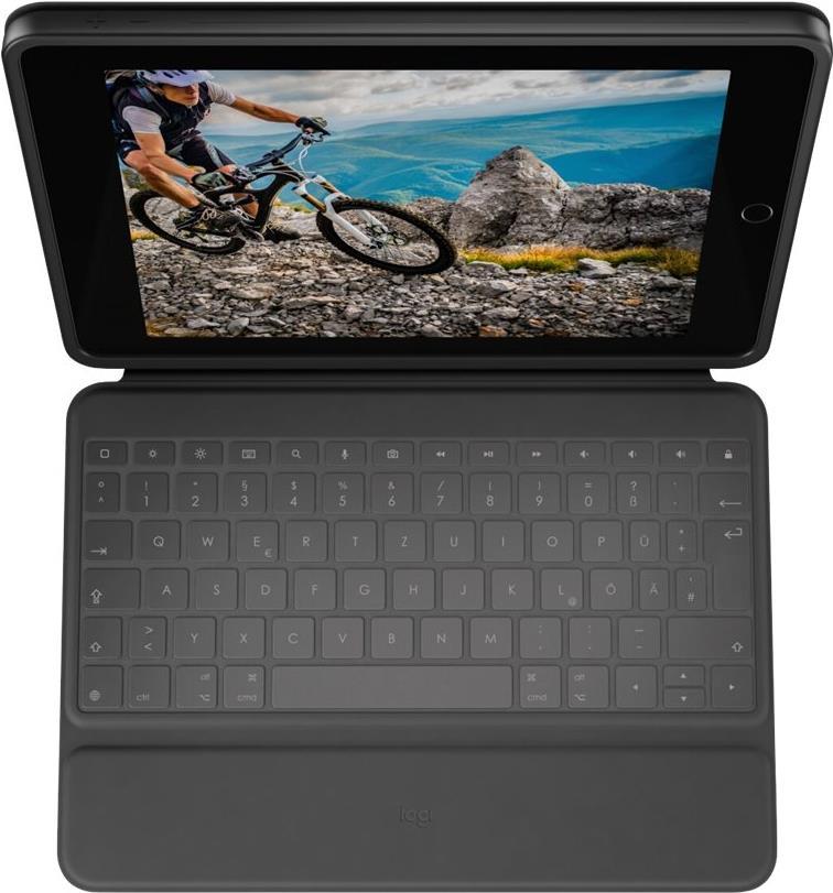 Logitech Rugged Folio - Tastatur und Foliohülle - Apple Smart connector - QWERTY - GB - Graphite (920-011206)