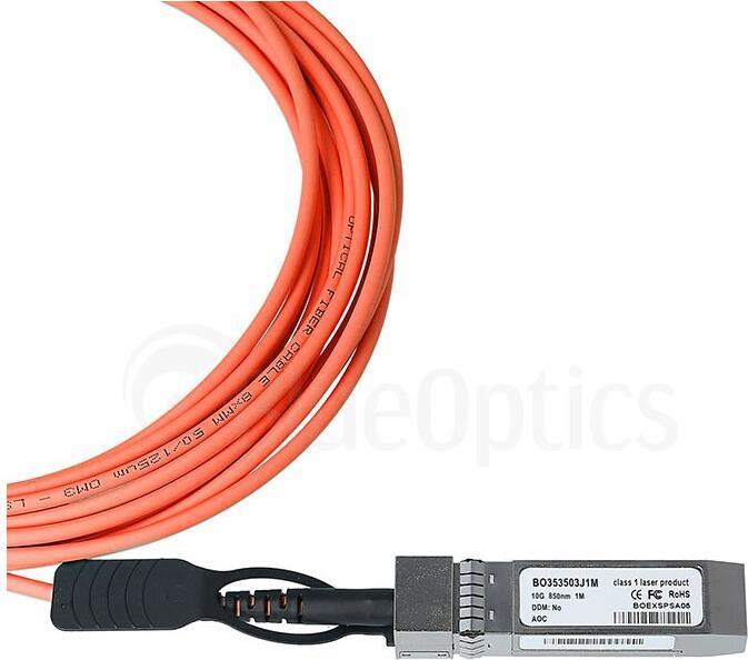 Atto CBL-0310-020 kompatibles Aktives Optisches Kabel (AOC) als 40 Gigabit Variante, mit QSFP auf QSFP Verbindung, für den Anschluss von Hardware in Racks und über benachbarte Racks hinweg. BlueOptics Atto CBL-0310-020 kompatible QSFP Aktives Optisches Ka (CBL-0310-020-BO)