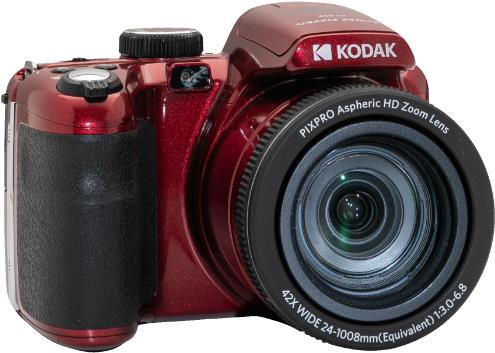 Kodak Astro Zoom AZ425 rot - Superzoom-Kamera Sensorgröße 1/2.3" 20,68 Megapixel Full HD optischer Zoom 42 fach Gewicht (nur Gehäuse) 444 g Brennweite 4,3 - 180,6 mm (AZ425RD)