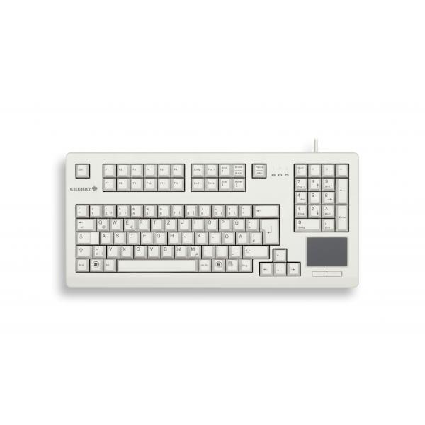 CHERRY TouchBoard G80-11900 tastiera USB QWERTY Inglese Grigio (CHERRY G80-11900 TOUCHBOARD - UK-ENGLISH) - Versione Tedesca