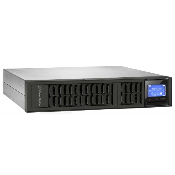 PowerWalker VFI 1000CRM LCD gruppo di continuità [UPS] Doppia conversione [online] 1 kVA 800 W 3 presa[e] AC (VFI 1000 CRM UPS 1000VA/800W - 1000VA/800W - Online, 2-in-1 Rack/Tower Design, short depth - Warranty: 24M)