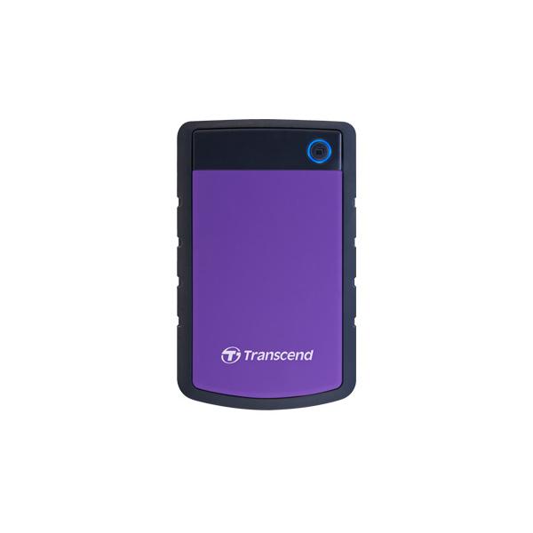 Transcend StoreJet 25H3 disco rigido esterno 4 TB 2.5 USB 3.2 Gen 1 [3.1 Gen 1] Nero, Viola (Transcend StoreJet 25H3P - 4TB - USB 3)