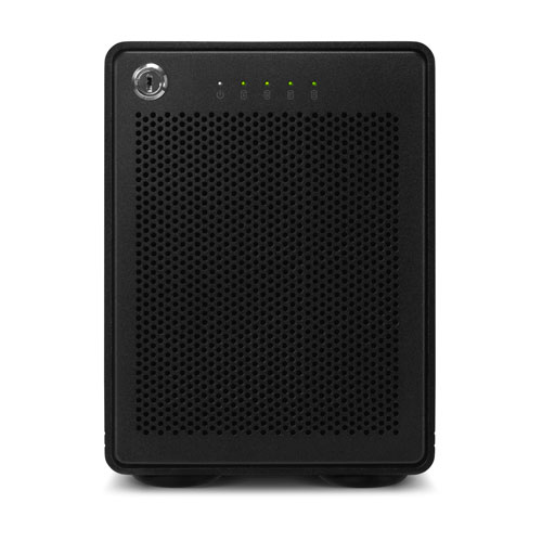 OWC ThunderBay 4 RAID array di dischi 0 TB Tower Nero (OWC 0TB ThunderBay 4 RAID Ready 4-Bay External Storage Enclosure with 2 x TB3 Ports. with Softraid for OWC, RAID 0/1/4/5/1+0)