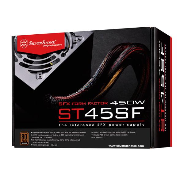 Silverstone ST45SF alimentatore per computer 450 W 20+4 pin ATX SFX Nero (SilverStone SFX Series ST45SF - V3.0 -)