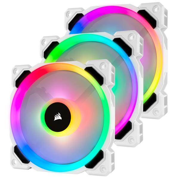 Corsair CO-9050092-WW sistema di raffreddamento per computer Case per computer Ventilatore 12 cm Bianco (CORSAIR LL Series LL120 RGB Dual Light)