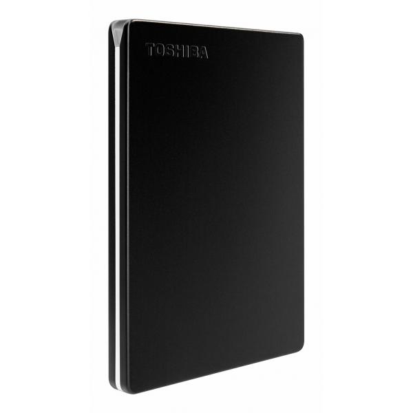 Toshiba Canvio Slim disco rigido esterno 2 TB 2.5 Micro-USB B 3.2 Gen 1 [3.1 Gen 1] Nero (CANVIO SLIM 2TB BLACK,2.5 USB3.0 ALU FINISH IN)
