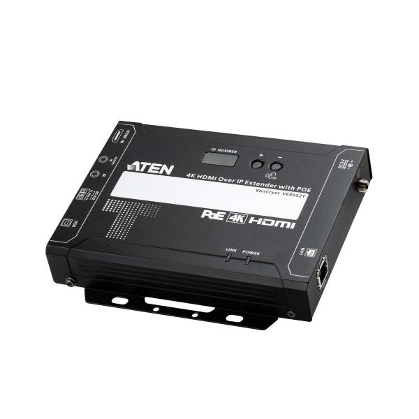 ATEN VE8952T-AT-E moltiplicatore AV Trasmettitore AV Nero (VE8952T-AT-E 4K HDMI Over IP Transmitter with POE)