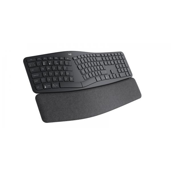 Logitech 920-010351 tastiera Ufficio RF senza fili + Bluetooth Inglese britannico Grafite (ERGO K860 BUSINESS GRAPHITE UK BT) - Versione UK