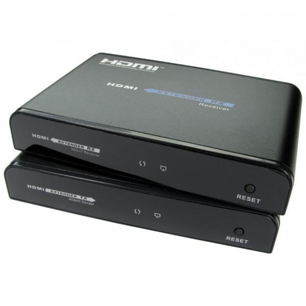 Cables Direct HD-EX345-120A moltiplicatore AV Trasmettitore e ricevitore AV Nero (120m HDMI Extender over 1x Patch Cable)
