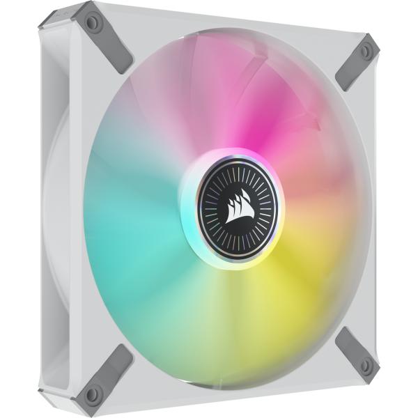Corsair iCUE ML140 RGB ELITE Case per computer Ventilatore 14 cm Bianco 2 pz (CORSAIR iCUE ML140 RGB ELITE - indsats)