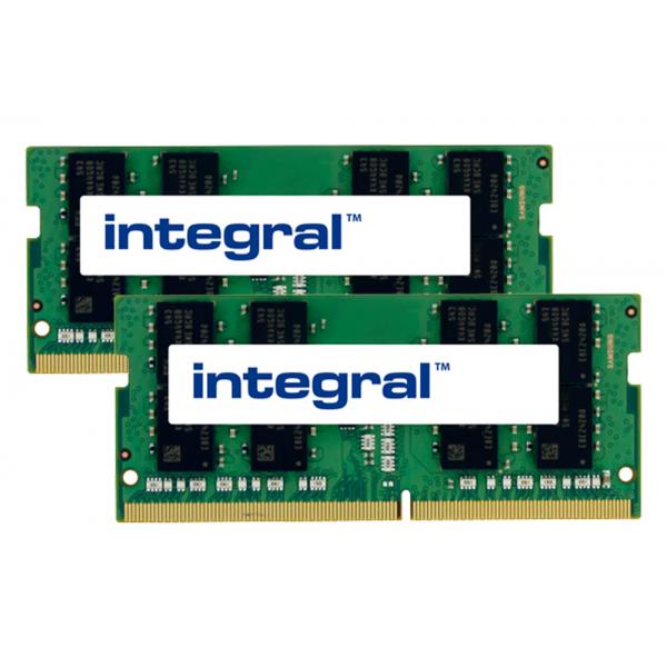 Integral S26492-F2646-E320-IN memoria 32 GB 2 x 16 GB DDR4 (32GB [2X16GB] LAPTOP RAM MODULE KIT DDR4 2400MHZ PC4-19200 UNBUFFERED NON-ECC SODIMM 1.2V 1GX8 CL17 INTEGRAL)