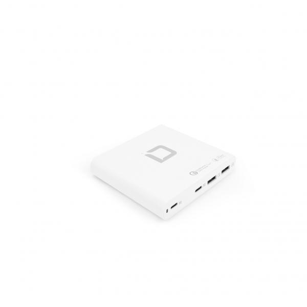 DICOTA D31893 Caricabatterie per dispositivi mobili Computer portatile, Smartphone, Tablet Bianco Ricarica rapida Interno (LAPTOP CHARGER UNIVERSAL PRO)
