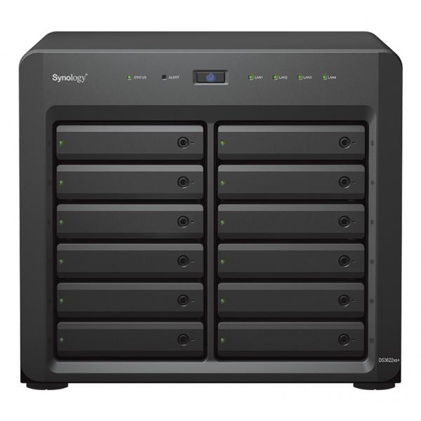 Synology DiskStation DS3622xs+ NAS Desktop Intel® Xeon® D D-1531 16 GB DDR4 72 TB HDD DiskStation Manager Nero (Synology DiskStation DS3622xs+ 72TB [Synology HAT5300]; 12 bay desktop; Intel [3Years warranty])