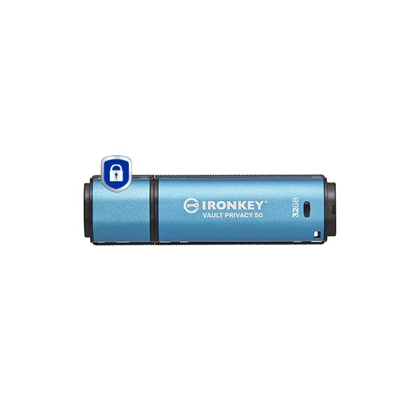 Kingston Technology IronKey 32GB Vault Privacy 50 crittografia AES-256, FIPS 197 (32GB IRONKEY VAULT PRIVACY 50 - AES-256 ENCRYPTED FIPS 197)